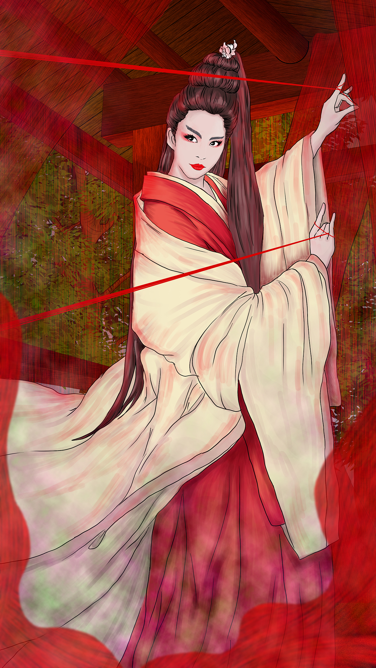 第二次画林青霞东方不败|插画|创作习作|alanleung_原创作品-站酷