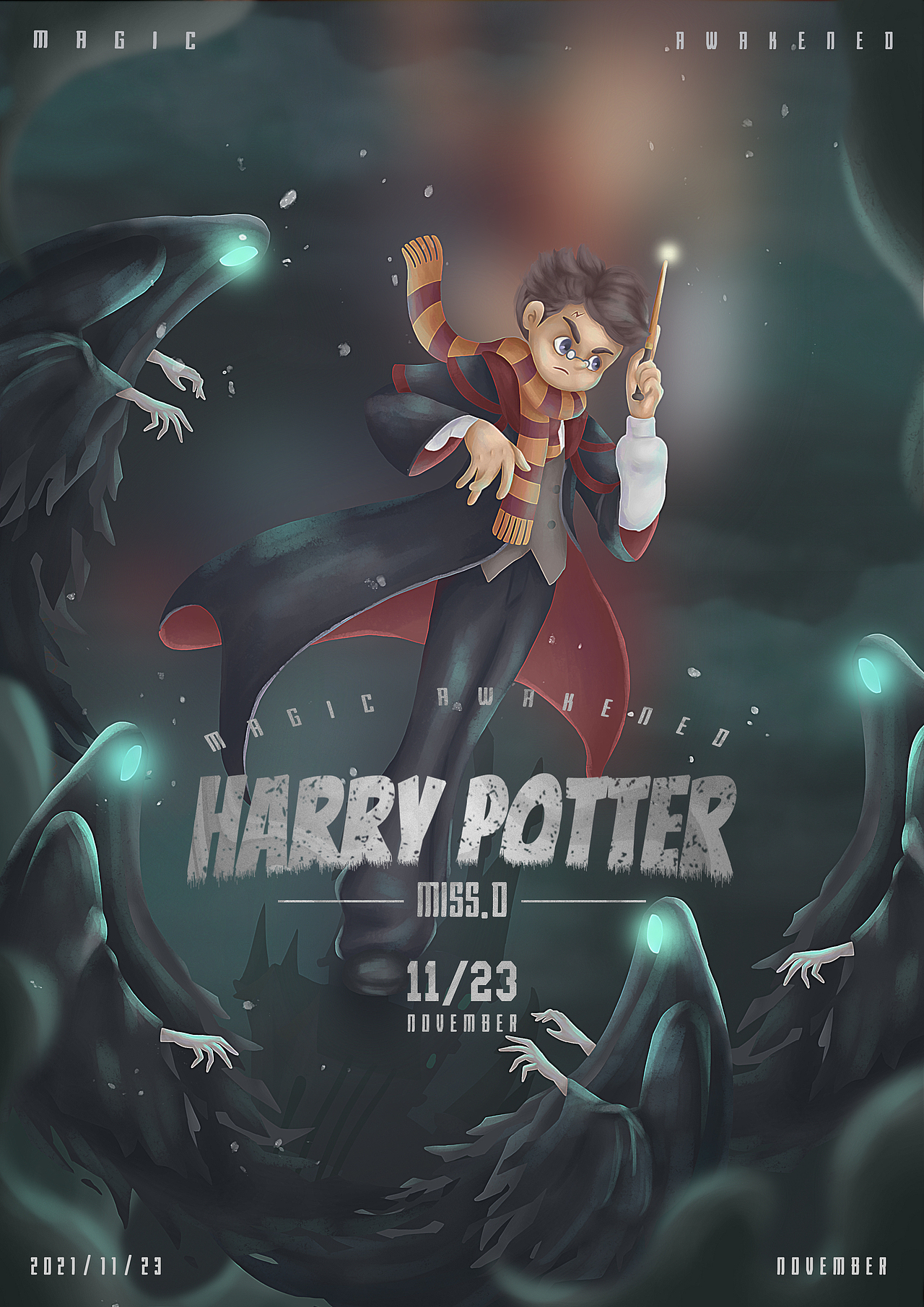 哈利波特魔法厚涂（图ZMjgwNjMzNjk2） - 创作习作 - 站酷设计师河豚吃鱼丸Miss_D原创素材 - 站酷ZCOOL