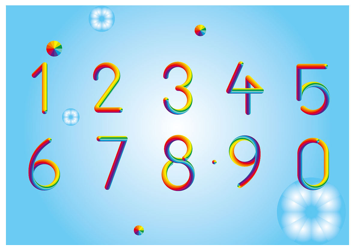 彩虹数字来一波