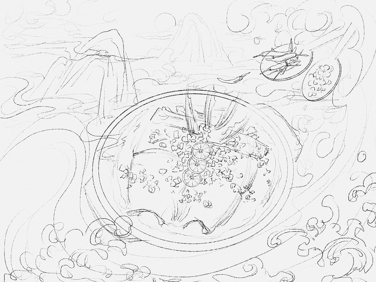 剁椒鱼头（图ZMjU0MDIzNTU2） - 商业插画 - 站酷设计师龙歌呐原创素材 - 站酷ZCOOL