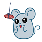 翔通动漫原创表情---黑眼鼠