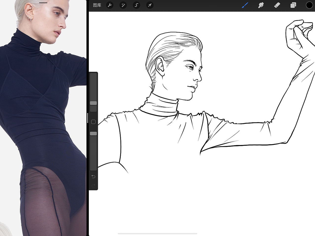 procreate绘制时装画