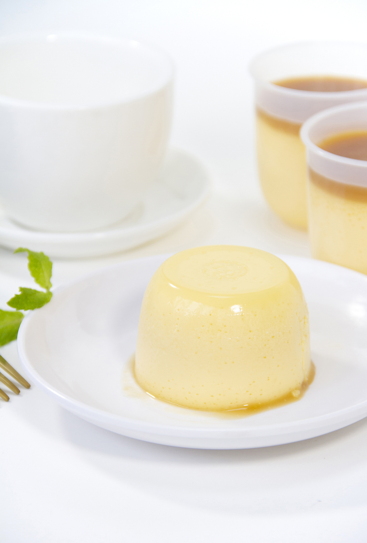 布丁慕斯蛋糕芝士蛋糕拍摄