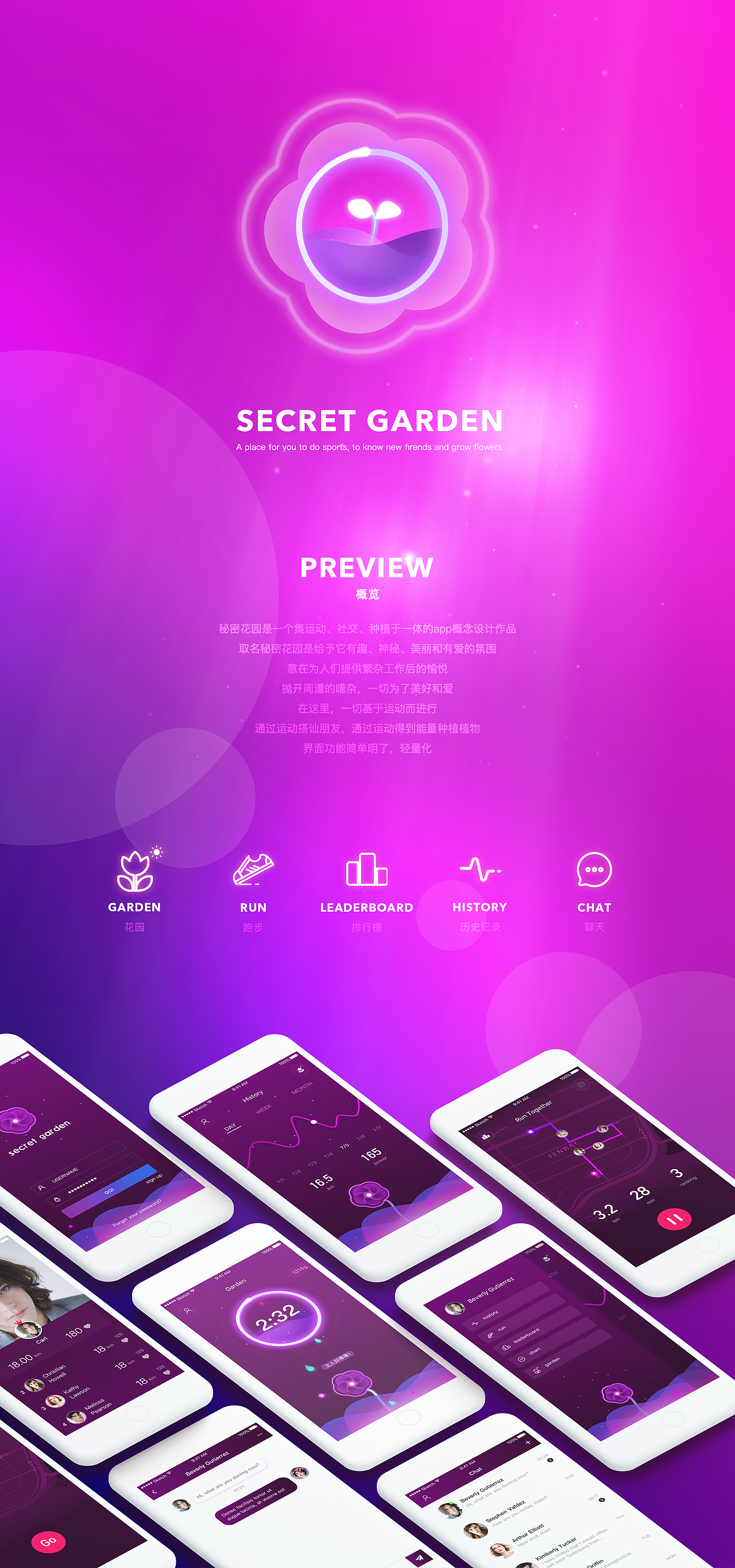 secret garden 概念设计（图ZODY2NzgwOTY=） - APP界面 - 站酷设计师littleqiaor原创素材 - 站酷ZCOOL