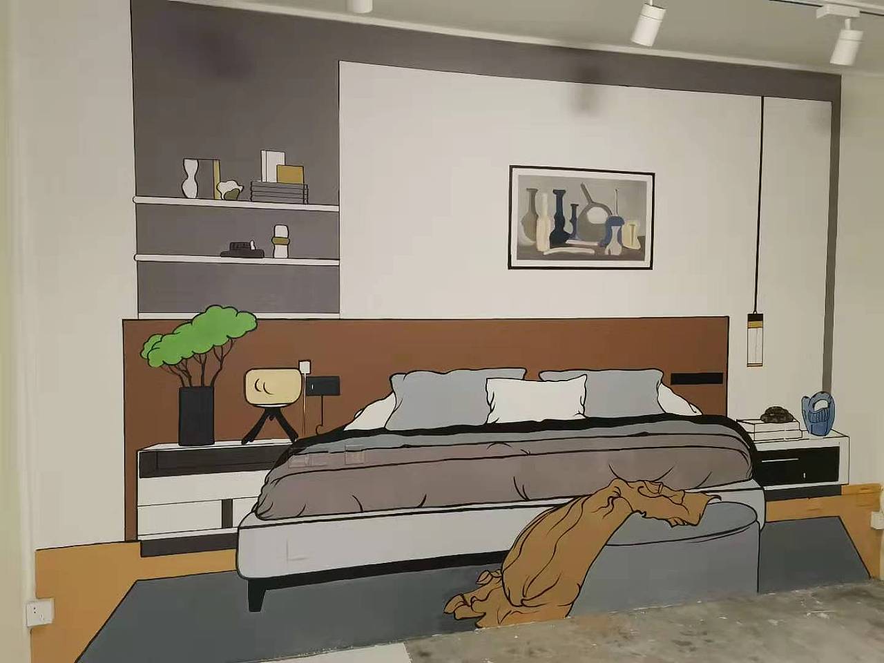 虚拟家具彩绘设计加落地