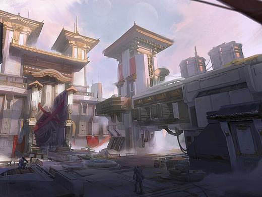 科幻中國風(fēng)城（個(gè)人主頁-ZNTc2ODc0ODg=） - 概念設(shè)定 - 站酷設(shè)計(jì)師郭佳琦原創(chuàng)素材 - 站酷ZCOOL