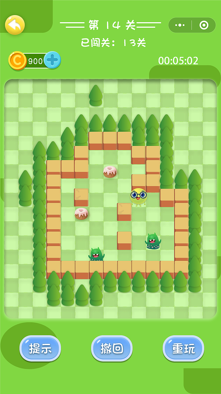 怪物吃蛋糕（微信小游戏）（图ZMTU3ODkyNDI0） - 游戏UI - 站酷设计师英喵原创素材 - 站酷ZCOOL