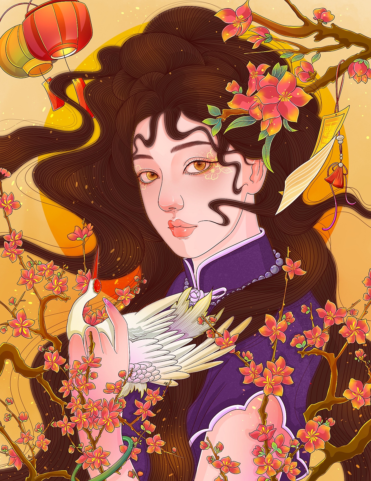 国风古风美人插画合集（图ZMjk4NDY0OTg0） - 商业插画 - 站酷设计师幸媚原创素材 - 站酷ZCOOL