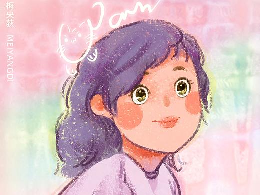 插画头像 女生