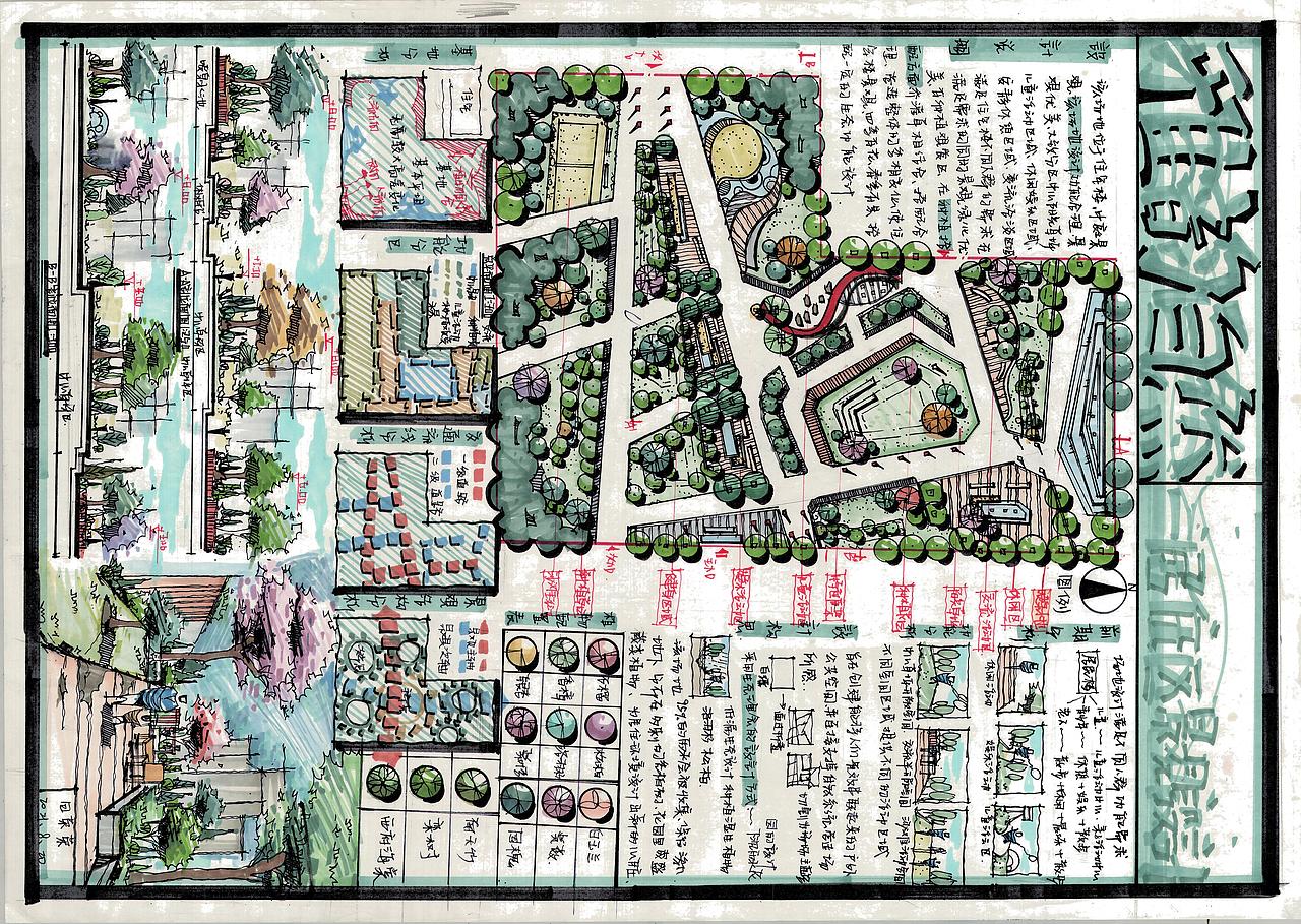 景观快题（图ZMjc5MDU4NjQ4） - 景观设计 - 站酷设计师大禹手绘00学长原创素材 - 站酷ZCOOL