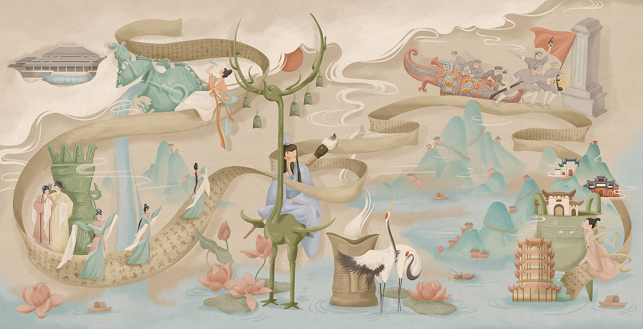 荆楚故事（图ZMzA3MTA4OTA4） - 创作习作 - 站酷设计师王猪猪同学原创素材 - 站酷ZCOOL