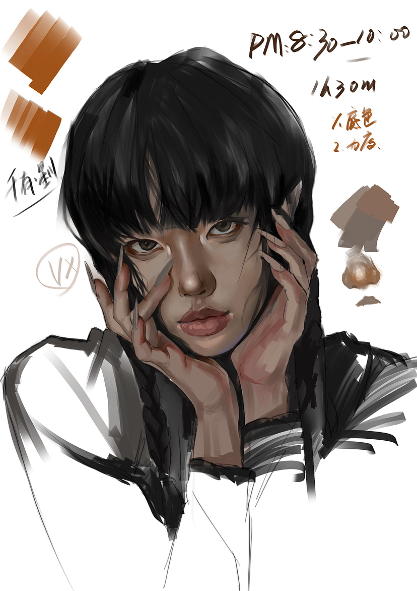 厚涂教程（图ZMzQxMjcwODMy） - 艺术插画 - 站酷设计师无无无无为原创素材 - 站酷ZCOOL