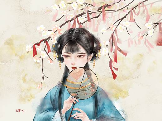 许愿树下（个人主页-ZNTExMzY3MjQ=） - 商业插画 - 站酷设计师糖心ivey原创素材 - 站酷ZCOOL