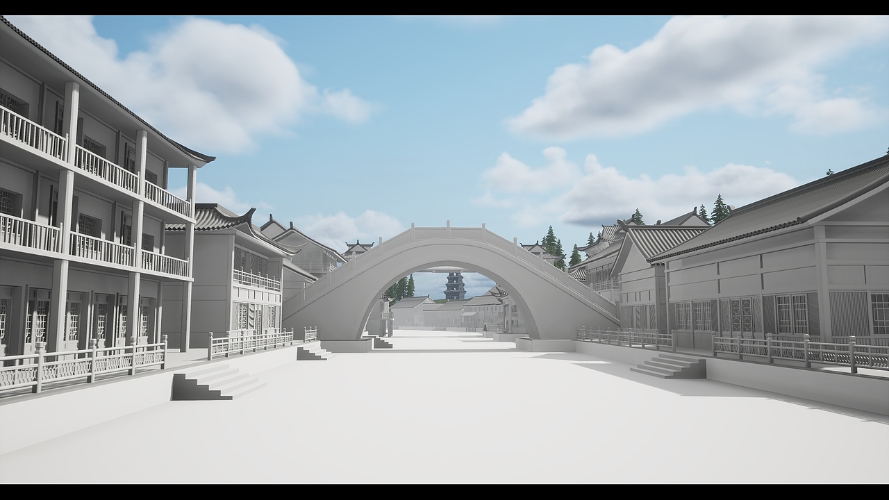 江南水乡（古风）ue4-maya（图ZMjc1NDY4MTg4） - 场景 - 站酷设计师Z66057473原创素材 - 站酷ZCOOL
