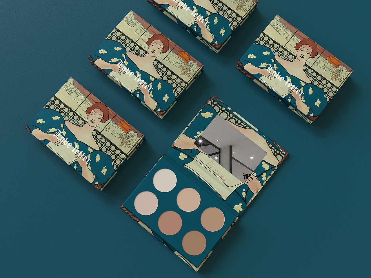 tasu她素×hellolink | 化妆品彩妆眼影插画包装设计