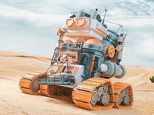 【c4d】机械师城堡