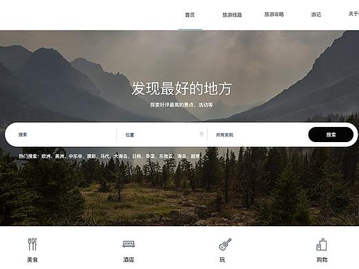 旅游网页GUI