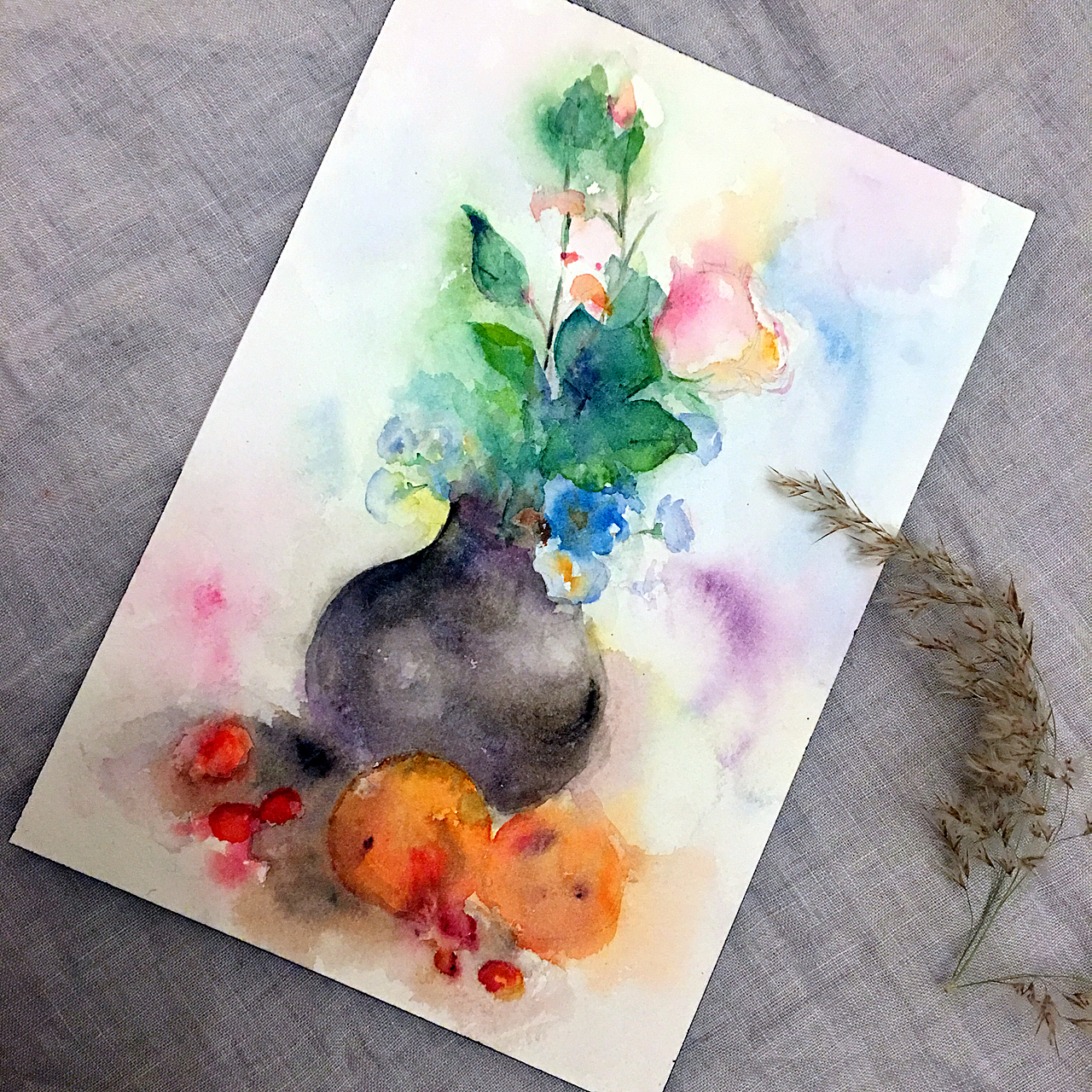 水彩静物|插画|创作习作|兔几几插画_原创作品-站酷zcool