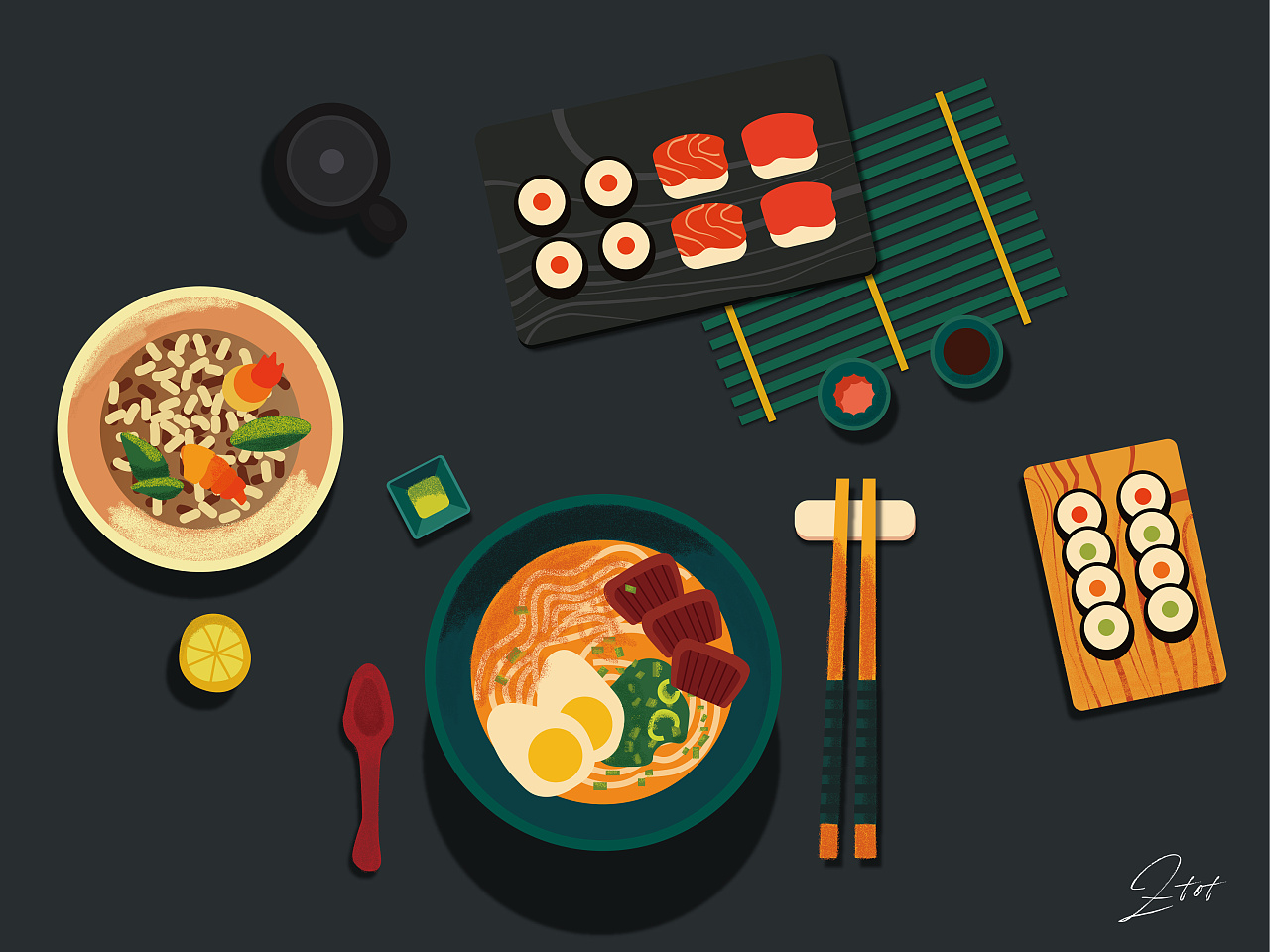 深夜食堂(插画临摹)