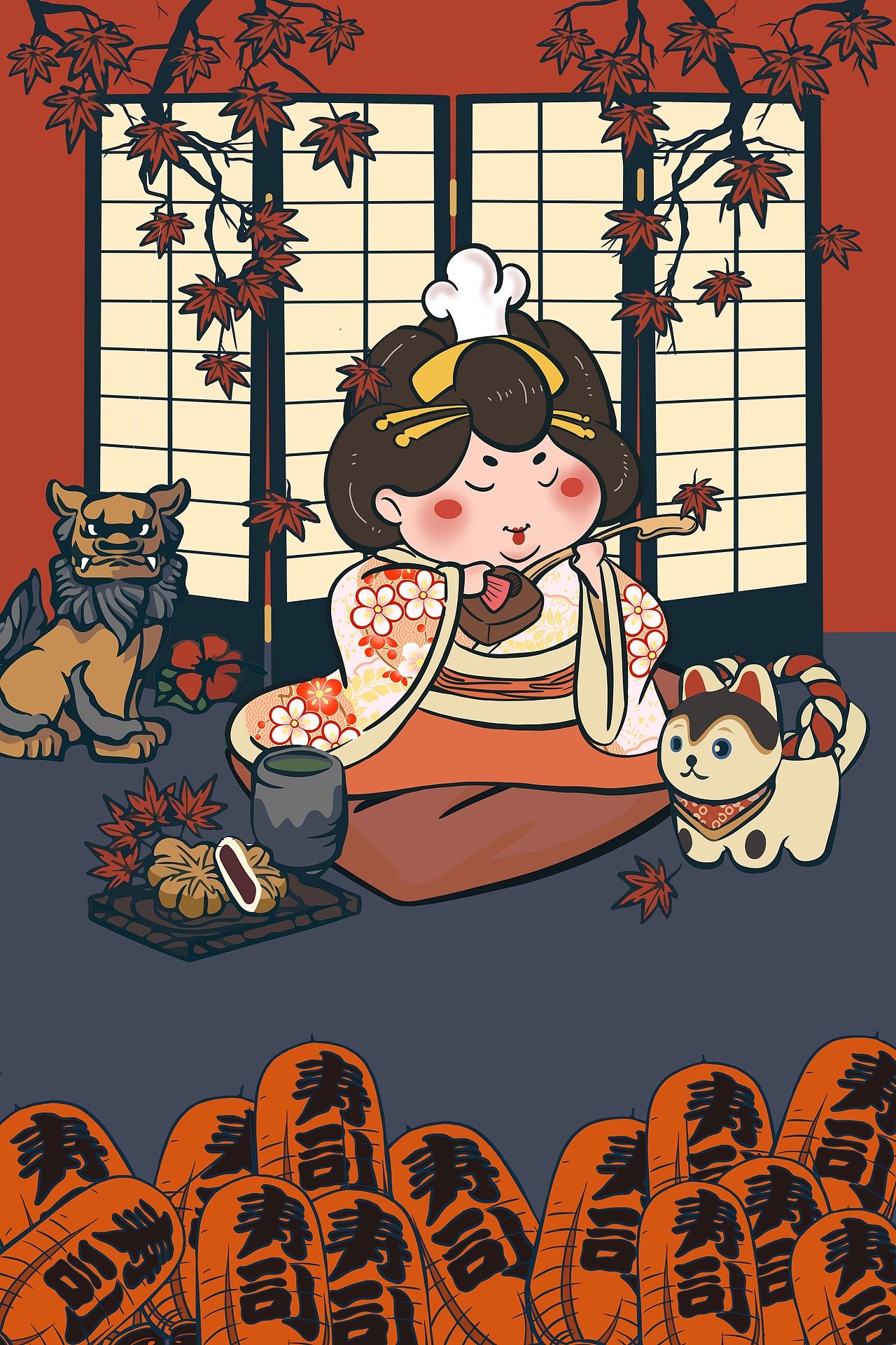 日料四季之神（图ZMTQyOTM5NDky） - 创作习作 - 站酷设计师水手小瑶原创素材 - 站酷ZCOOL