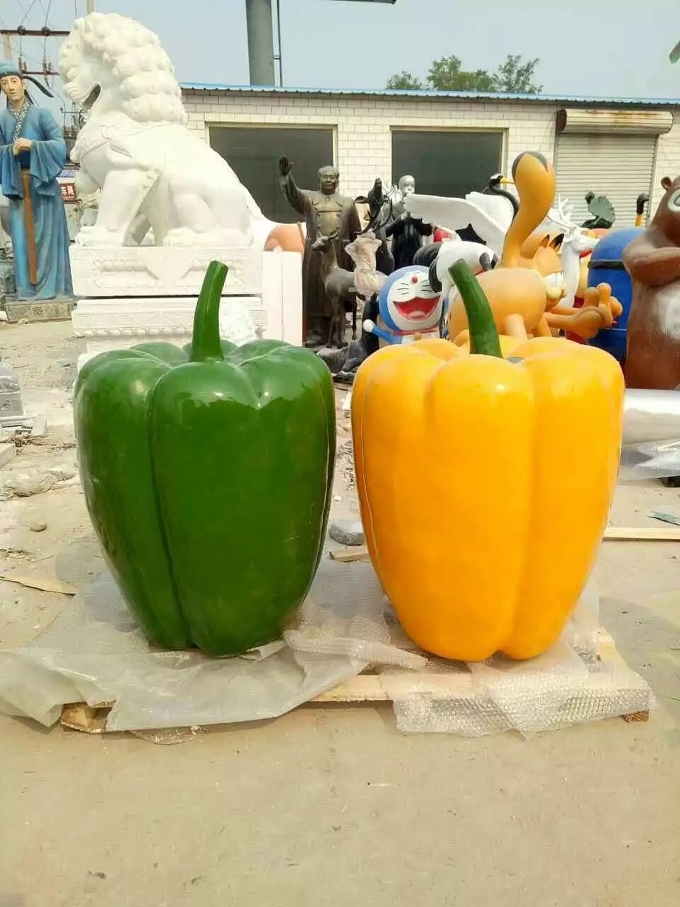 玻璃钢仿真蔬菜雕塑户外园林草坪景观摆件辣椒造型定制（图ZMjUxMzM5NTI4） - 雕塑 - 站酷设计师满天下艺术雕塑原创素材 - 站酷ZCOOL