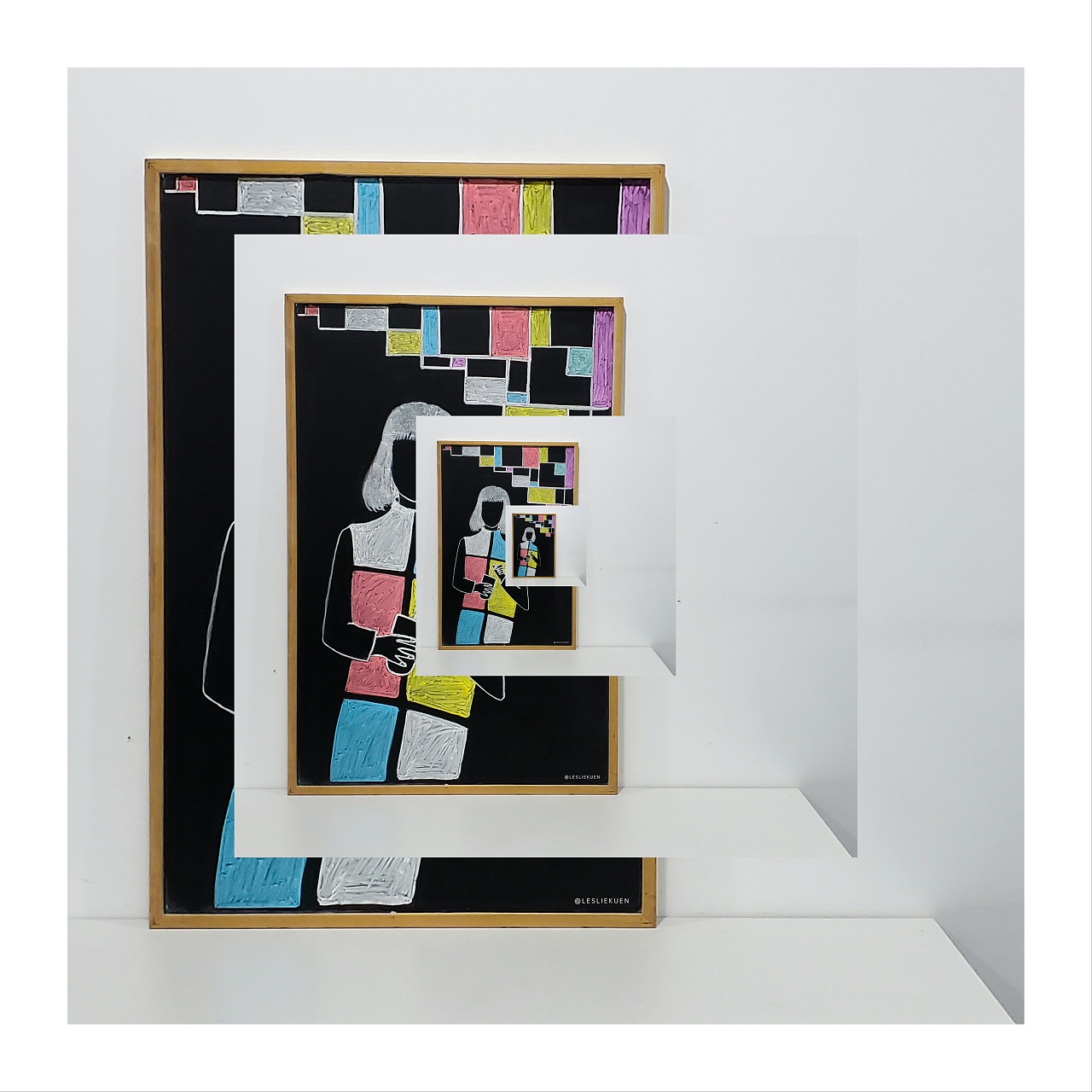 格子|插画|艺术插画|lesliekuen - 原创作品 - 站酷 (zcool)