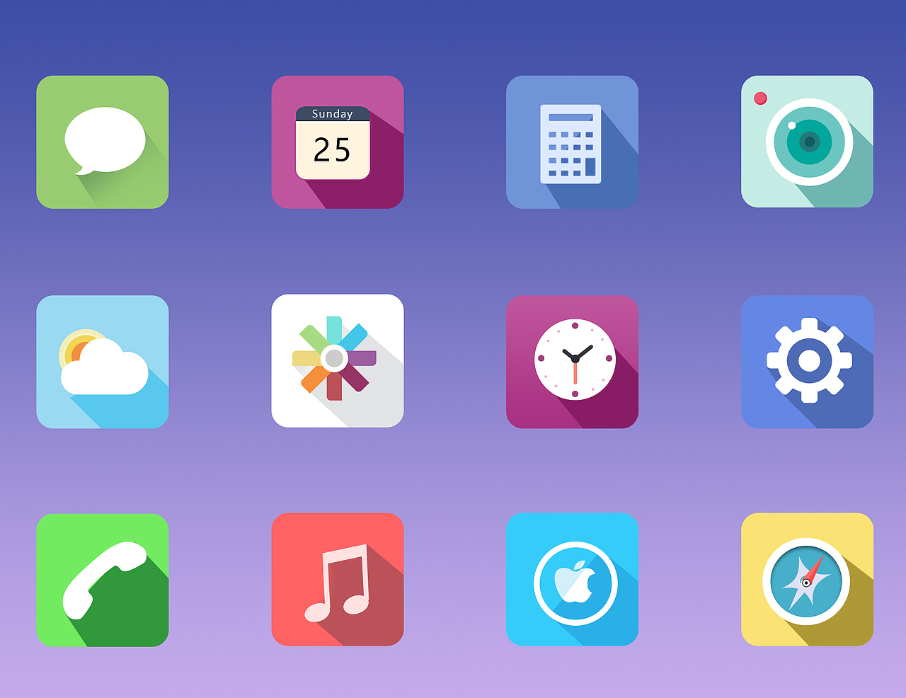 微扁平化icon（图ZODEyMjk1ODg=） - 图标 - 站酷设计师追求执着的梦原创素材 - 站酷ZCOOL