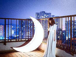 發(fā)光秋千月亮個性網(wǎng)紅產(chǎn)品裝飾詳情