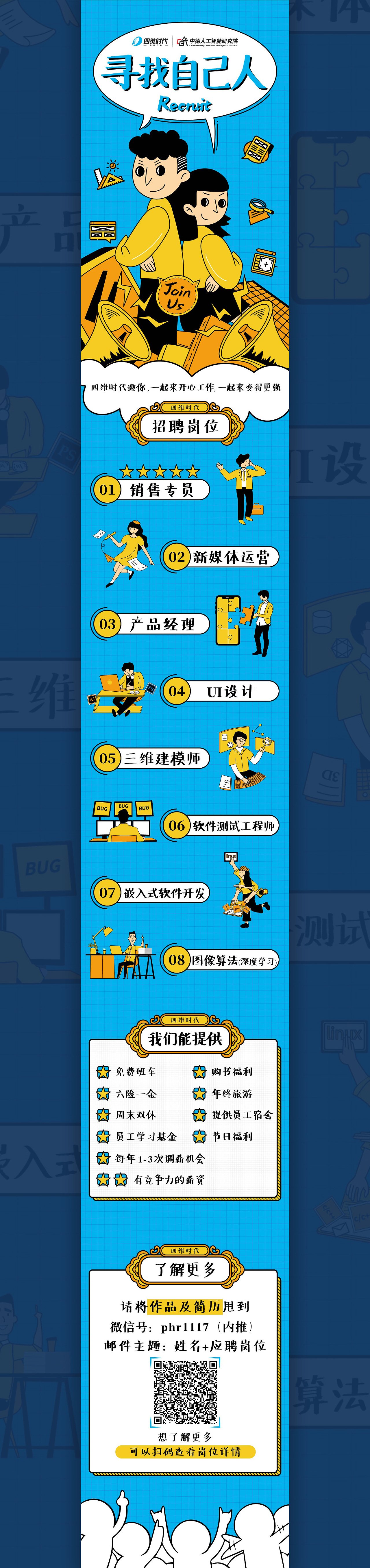 招聘插画长图（2）（图ZMjIzNDk3Mzg0） - 艺术插画 - 站酷设计师来自星星的p浩然原创素材 - 站酷ZCOOL