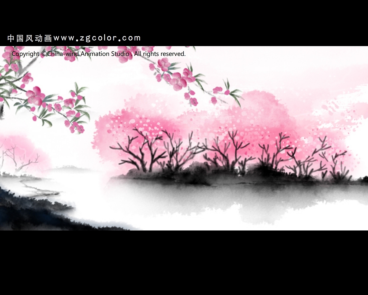 水墨动画-桃花仙（图ZMjU5NDM3NzEy） - 动画片 - 站酷设计师中国风动画原创素材 - 站酷ZCOOL