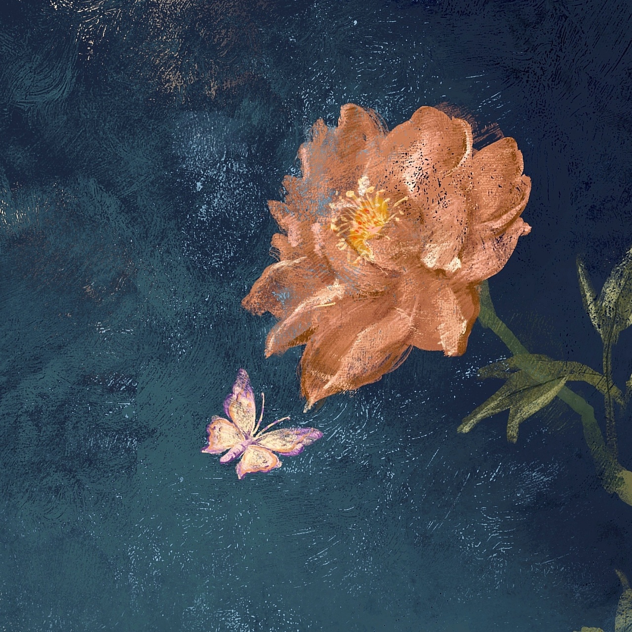 《芍药花开》 初次尝试古风插画.