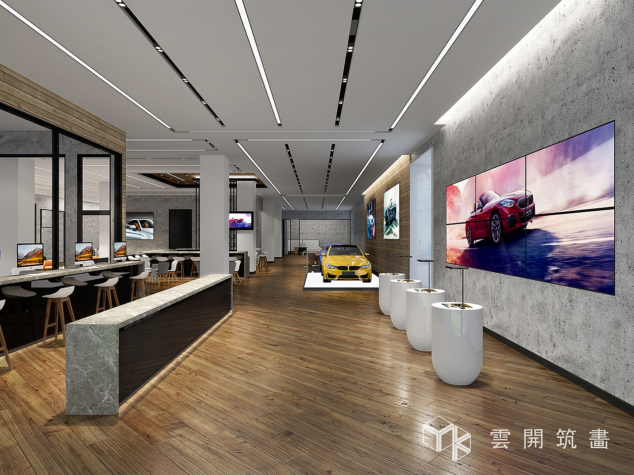 4S店效果图（图ZMTU5Nzg3MTQw） - 建筑/空间 - 站酷设计师雲開筑画原创素材 - 站酷ZCOOL