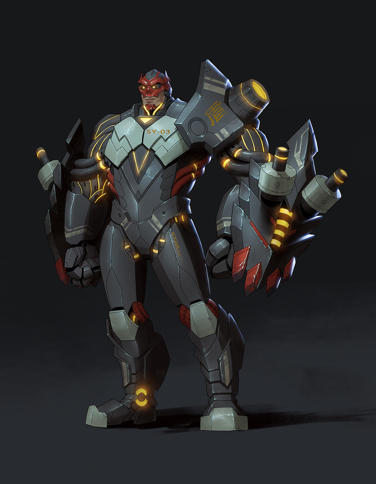 赛博朋克改造人战士