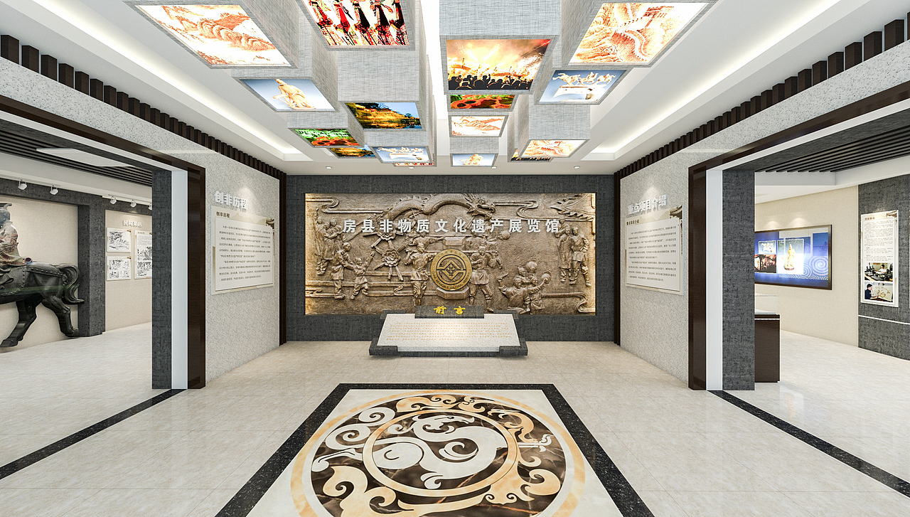 非物质文化遗产展厅（图ZMTM4MjA2MDQw） - 建筑/空间 - 站酷设计师chinafeel原创素材 - 站酷ZCOOL