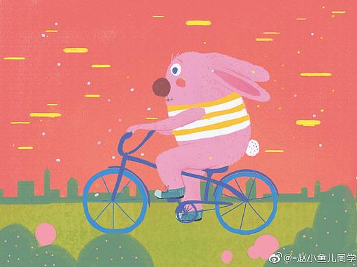 騎車的兔兔（個人主頁-ZMzg3NDE5ODg=） - 商業(yè)插畫 - 站酷設計師yuyu玉籽原創(chuàng)素材 - 站酷ZCOOL