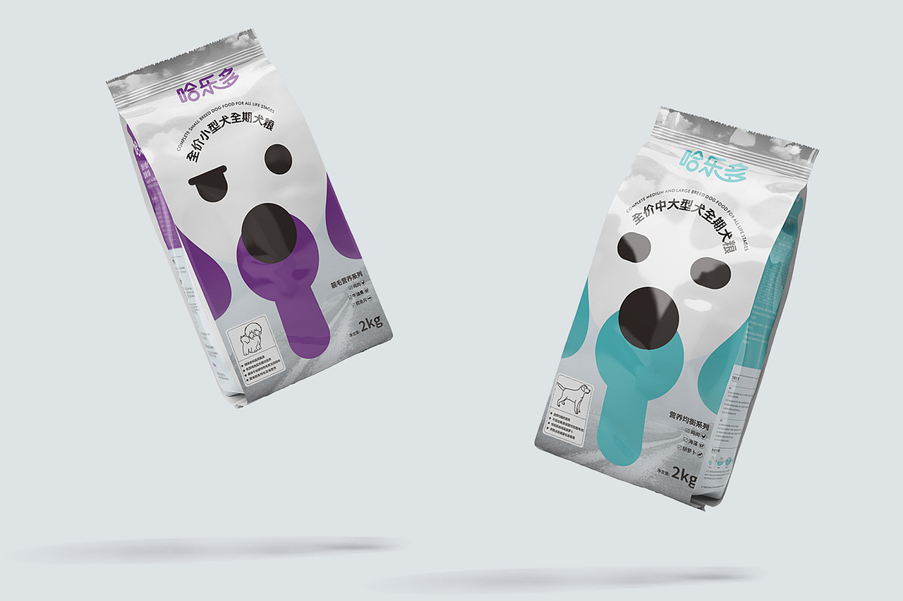 河北哈乐多宠物食品包装袋设计,西安厚启设计