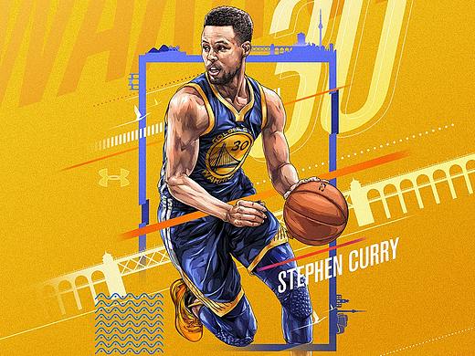 库里中国行 武汉站（个人主页-ZMzYyNjE0ODQ=） - 商业插画 - 站酷设计师蘇立山原创素材 - 站酷ZCOOL