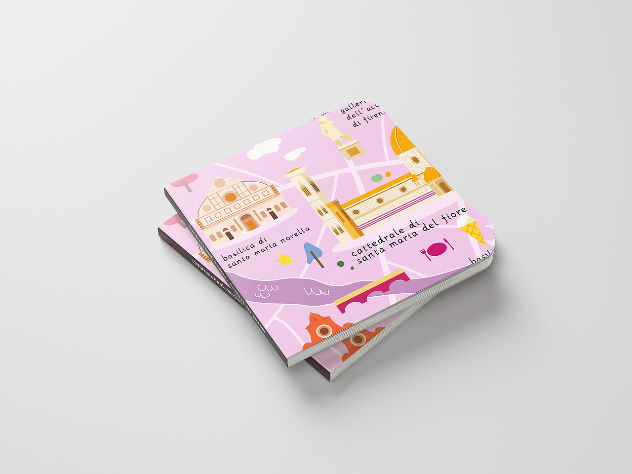 插画佛罗伦萨地图