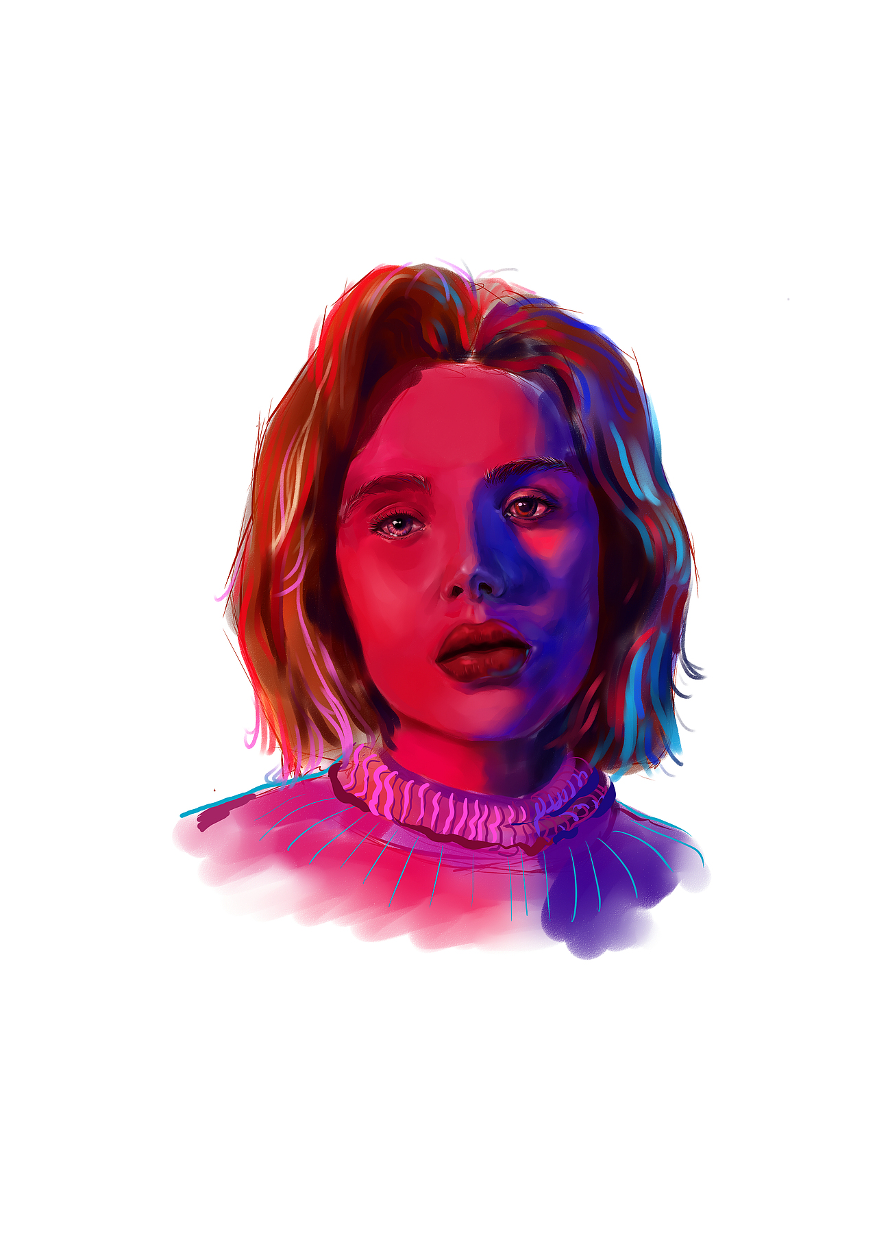 五颜六色的女人