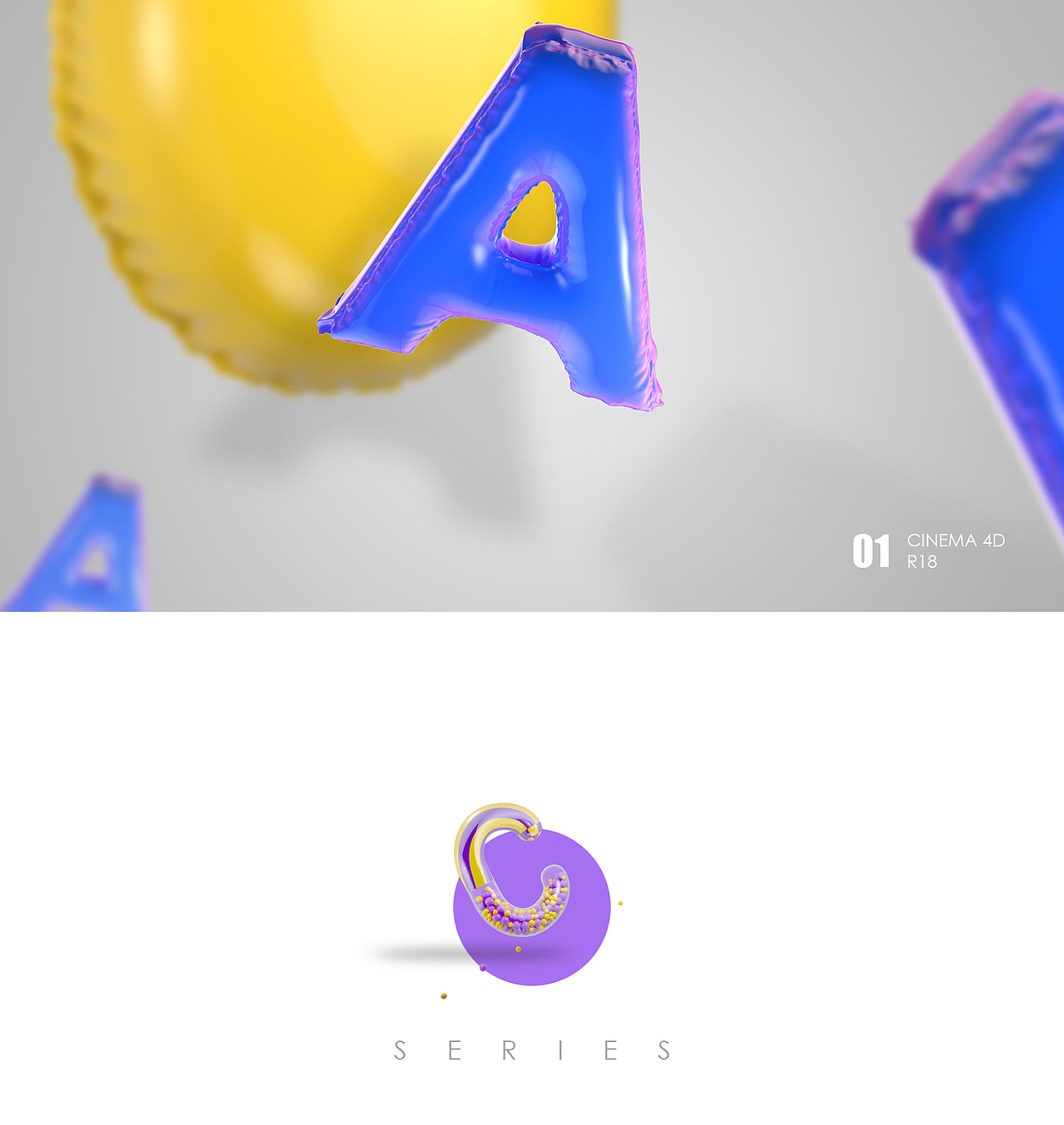 用C4D+PS做的一些海报（图ZOTI2MjQwNDQ=） - 海报 - 站酷设计师白术生原创素材 - 站酷ZCOOL