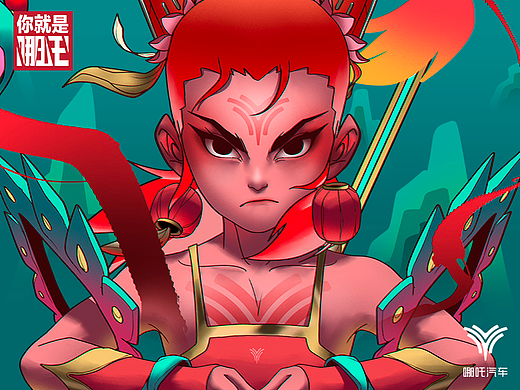 柴霖霖插画作品-哪吒汽车IP人物设计