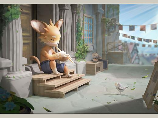 狐狸与小鸟