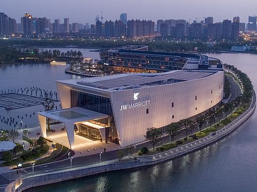 灵动水岸 | 上海东方美谷JW万豪酒店建筑影像