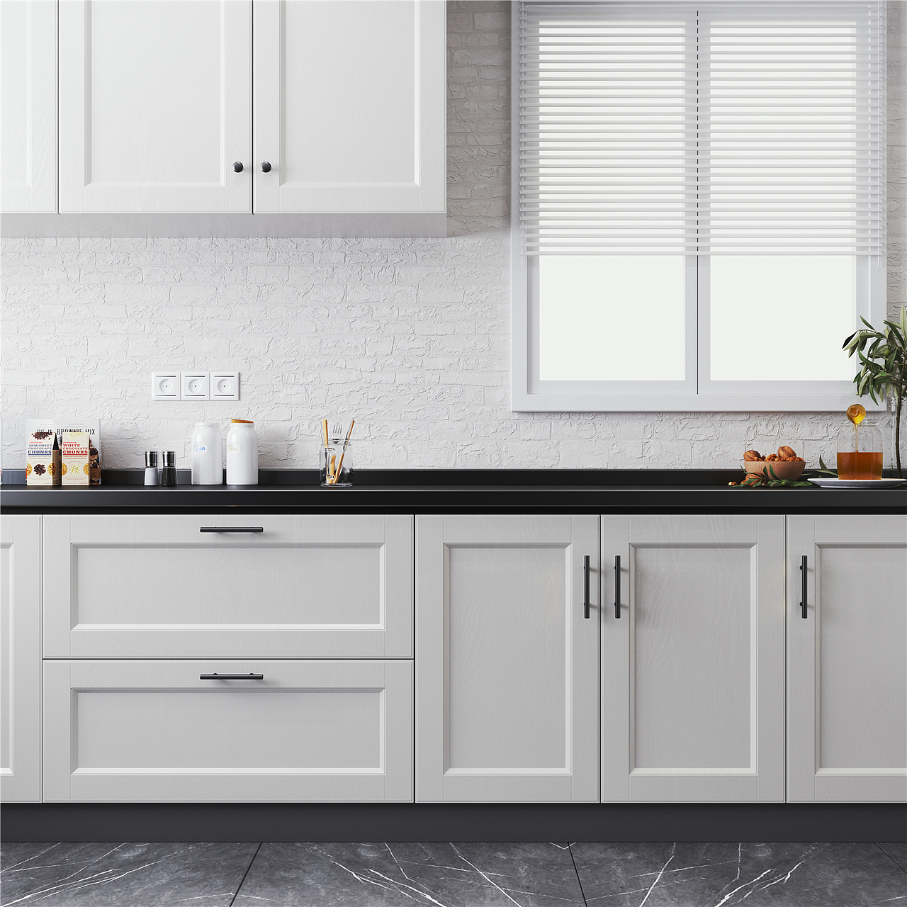 产品渲染-门把手合集