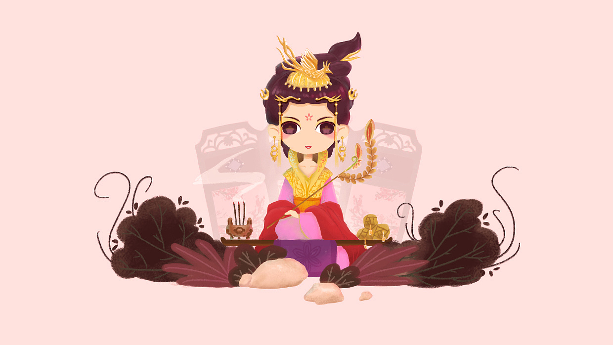 古风q版插画