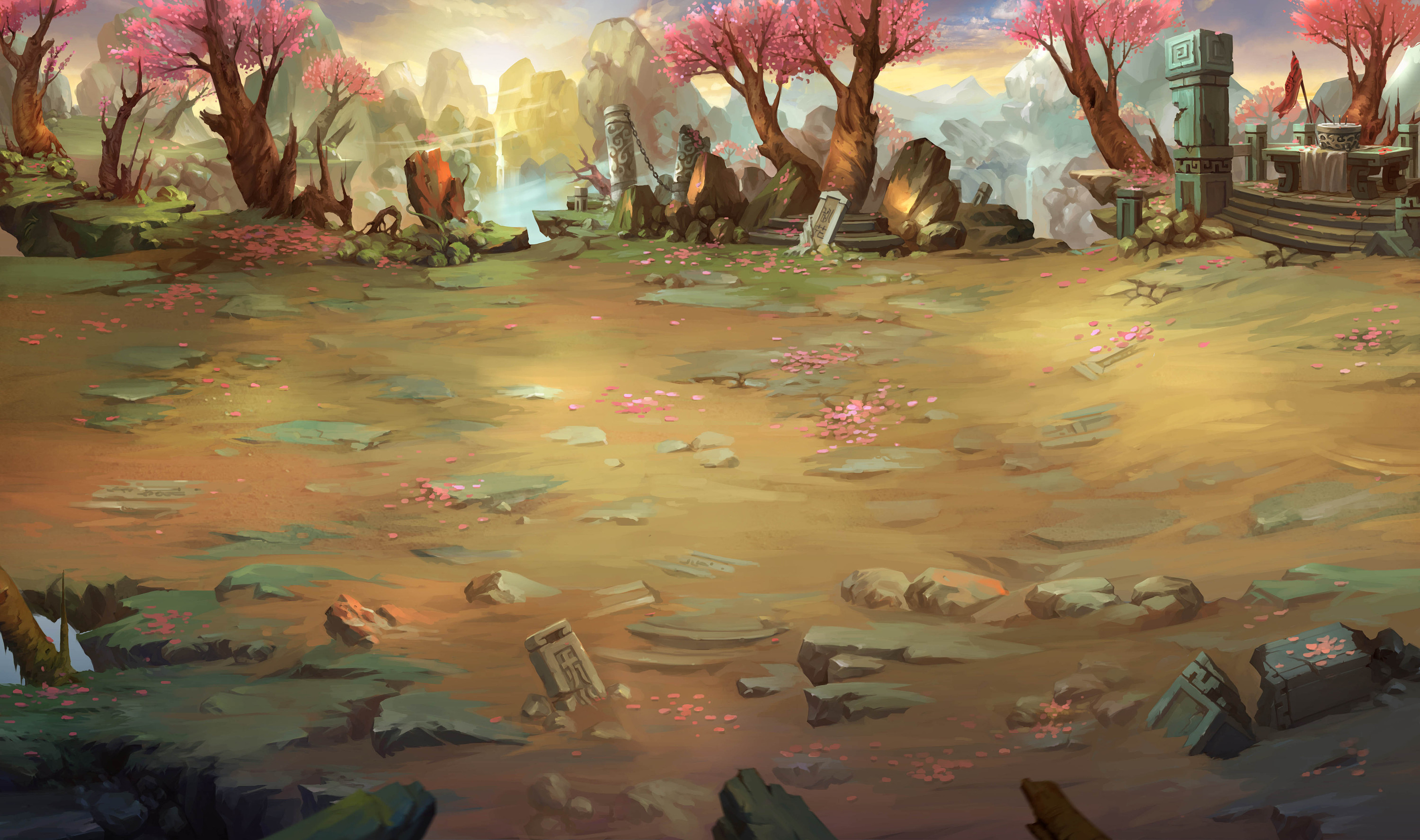 蓝铅笔 | 钟文豪 游戏场景原画