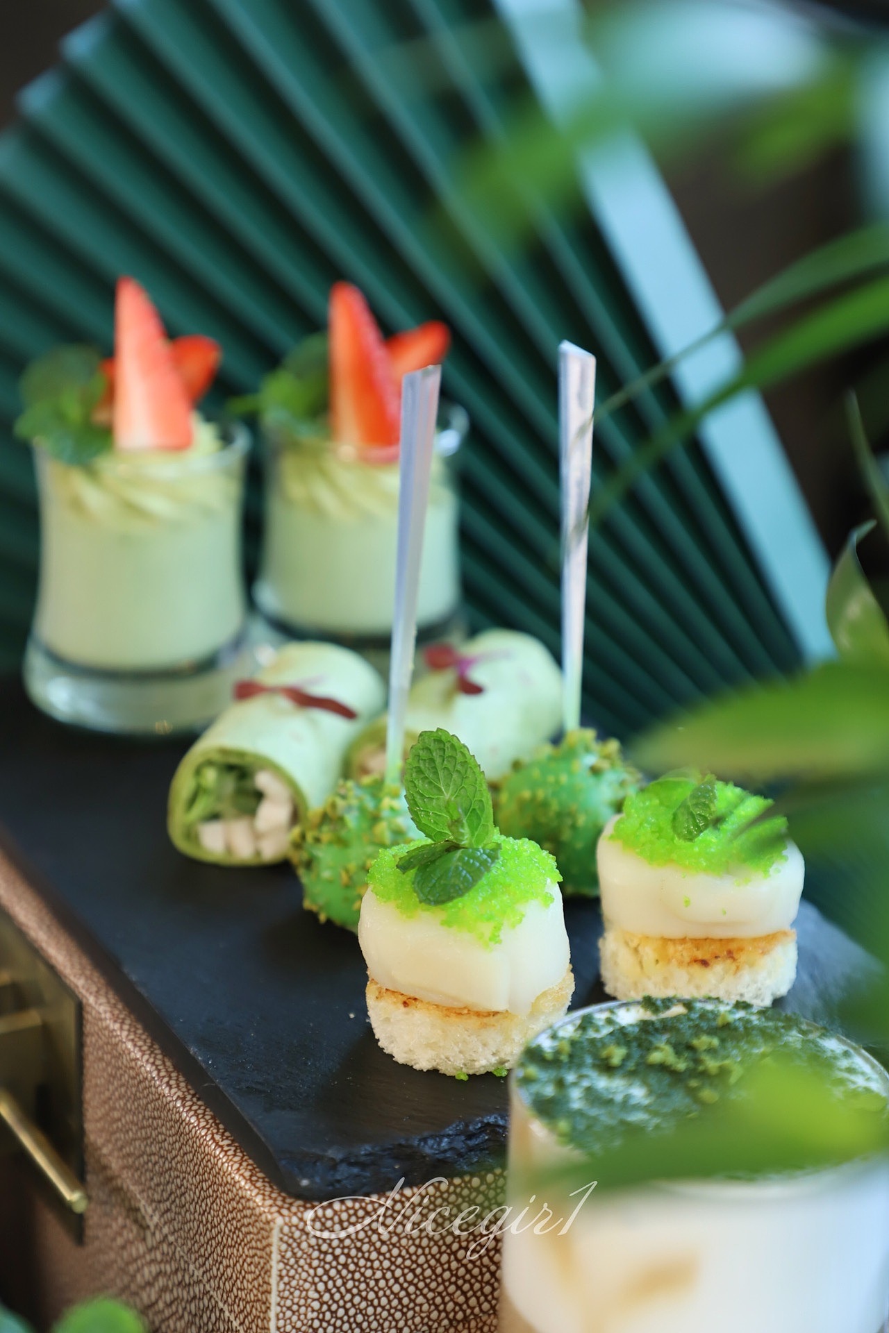 春季下午茶抹茶风味