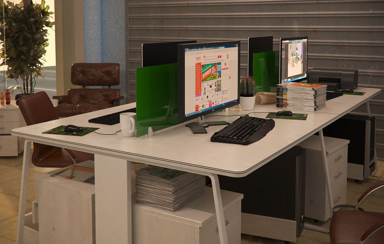 我和小伙伴们的工作室|三维|场景|没意思噶_原创作品-站酷(zcool)