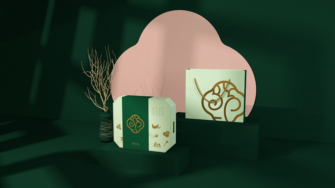 蓝色一页平面作品 | 鲍小滋，新中式糕点包装设计作品（图ZMTY0NzA5MjQw） - 包装 - 站酷设计师蓝色一页品牌策划原创素材 - 站酷ZCOOL