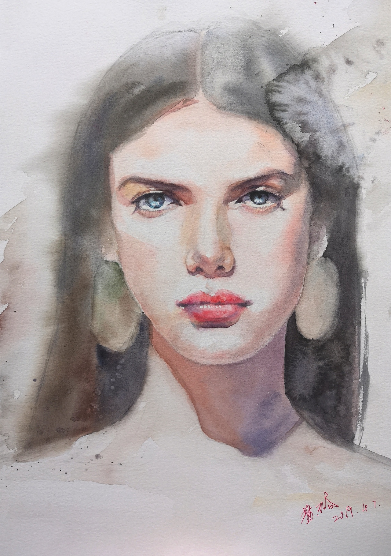 水彩人物手绘